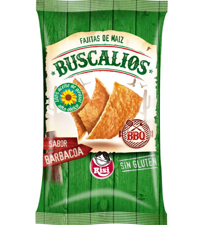 Buscalios Barbacoa 140g — Las tiras de maíz más crujientes para compartir en familia - LA TIENDA DE CHUCHES