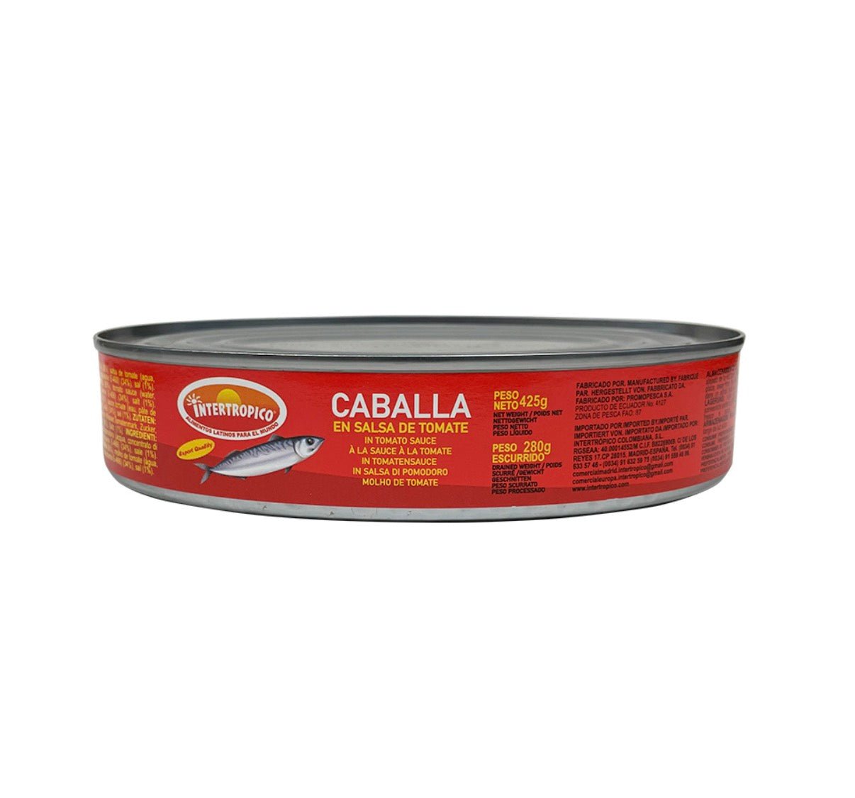 Caballa En Tomate Intertropico 425gr