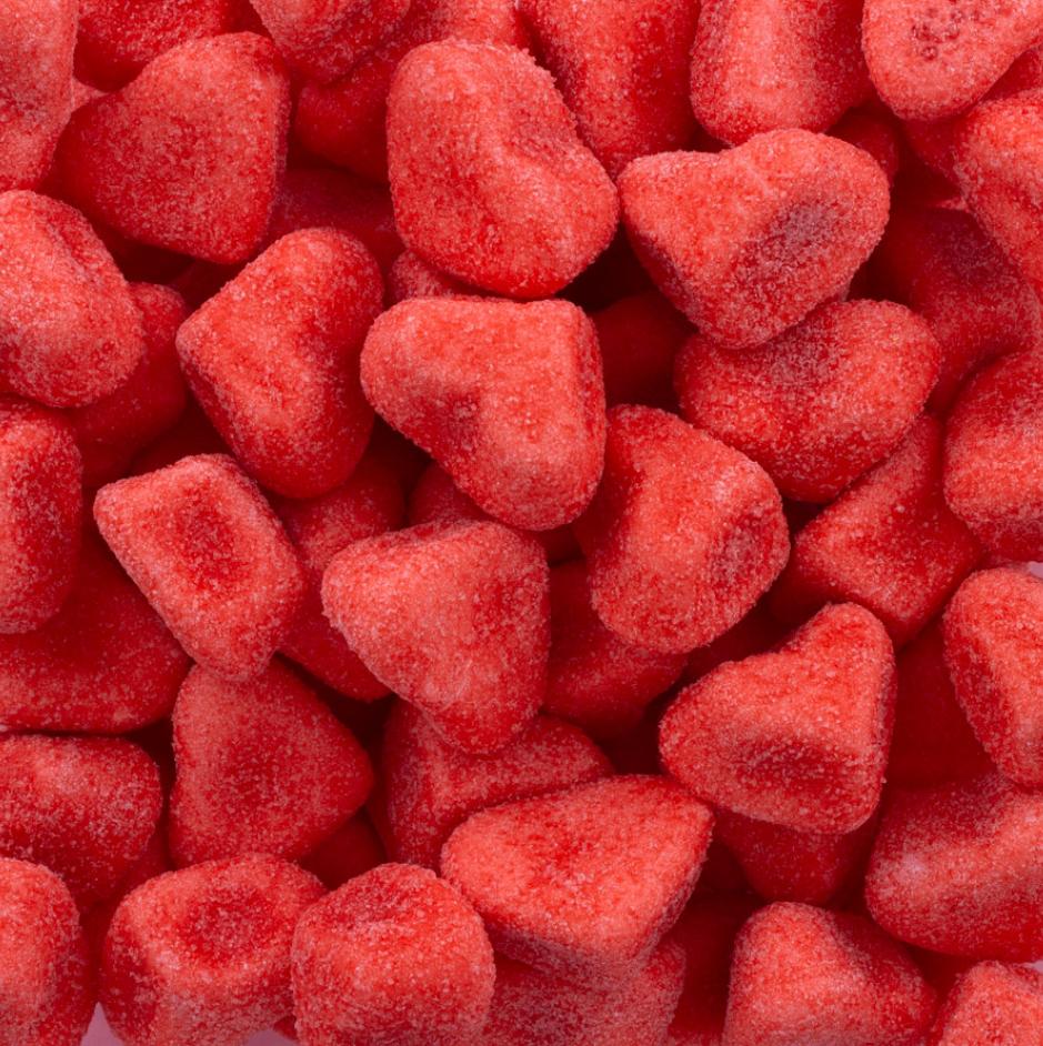 Corazones Soft Rojos 100g - Gominolas de Espuma Esponjosa - LA TIENDA DE CHUCHES