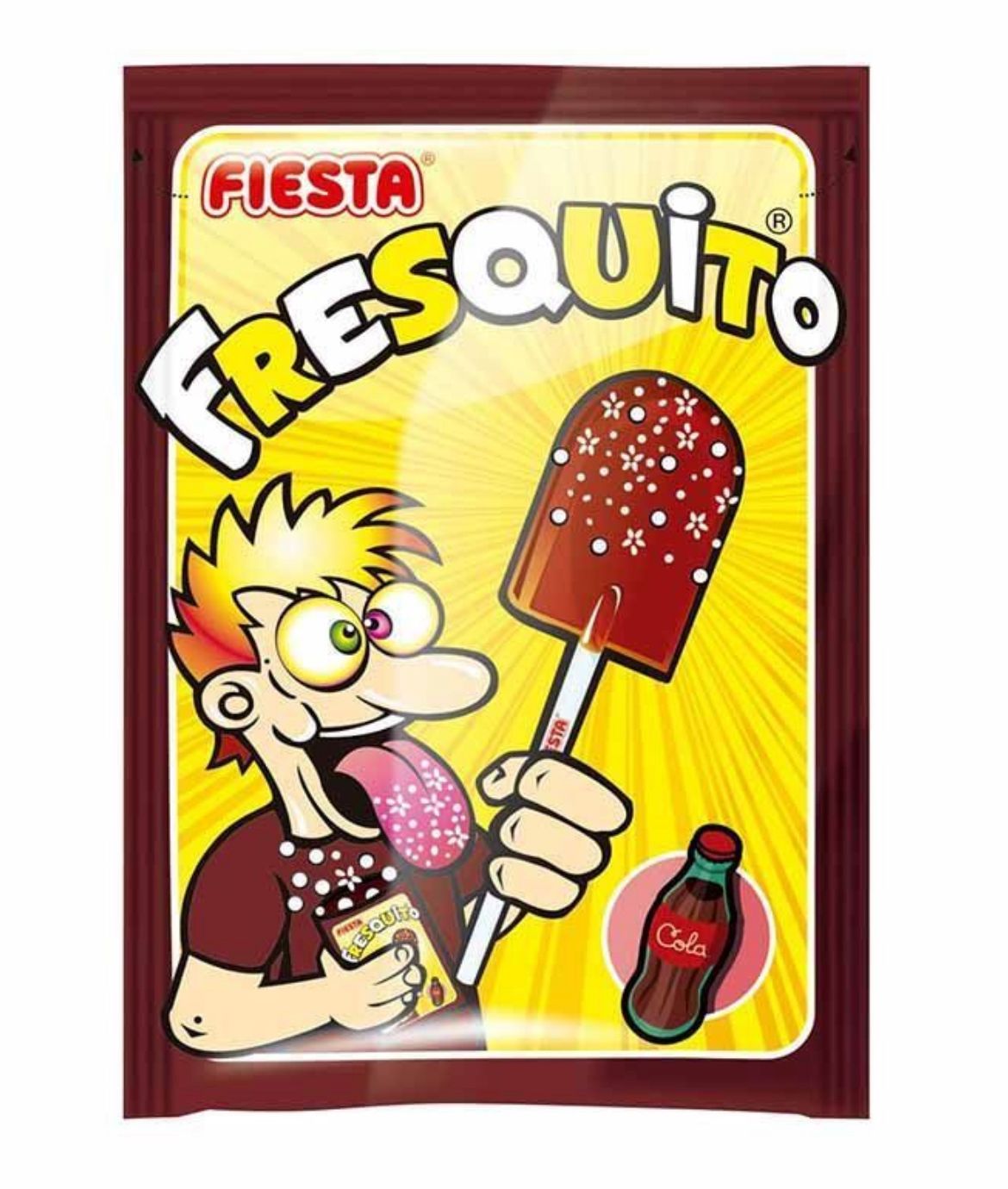 Fresquito Cola Sin Gluten Fiesta — Caramelo en Polvo Pica Pica Unidad - LA TIENDA DE CHUCHES