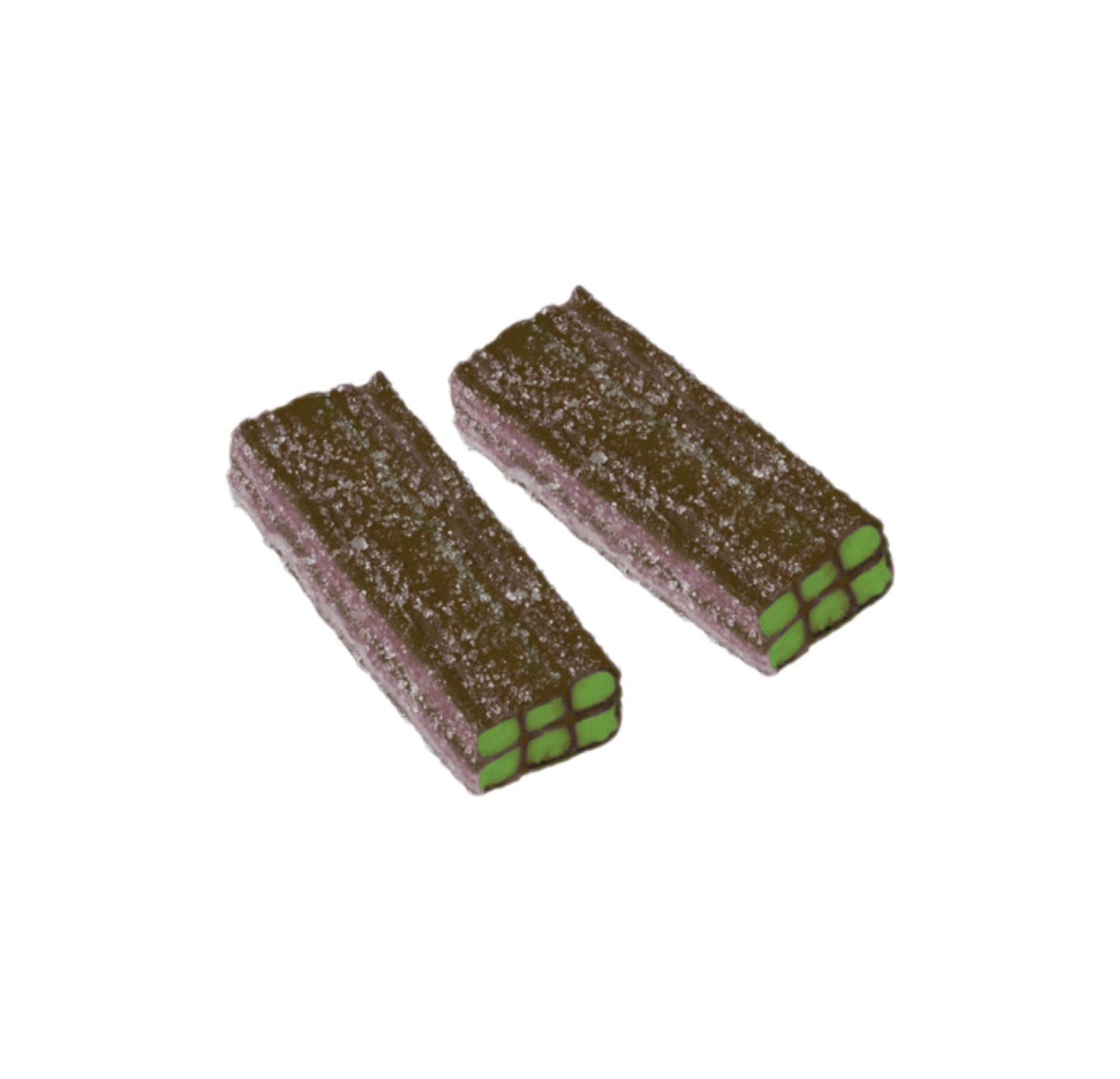 Ladrillos de Cola Rellenos 100g - Regaliz con Cobertura de Azúcar - LA TIENDA DE CHUCHES
