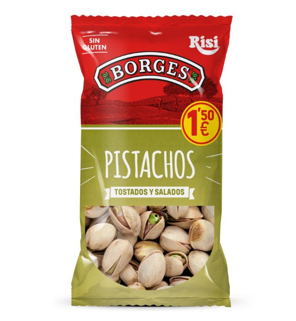 Pistachos Borges 50gr – Frutos Secos Naturales para Llevar a Cualquier Parte - LA TIENDA DE CHUCHES
