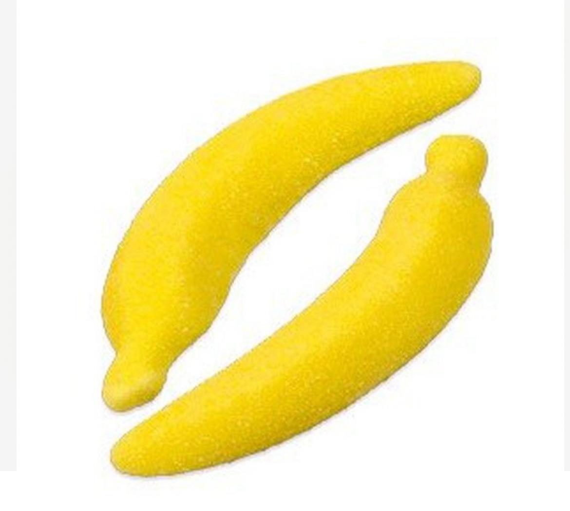 Plátano XXL Sin Gluten — Gominola con Azúcar Forma de Plátano Unidad - LA TIENDA DE CHUCHES