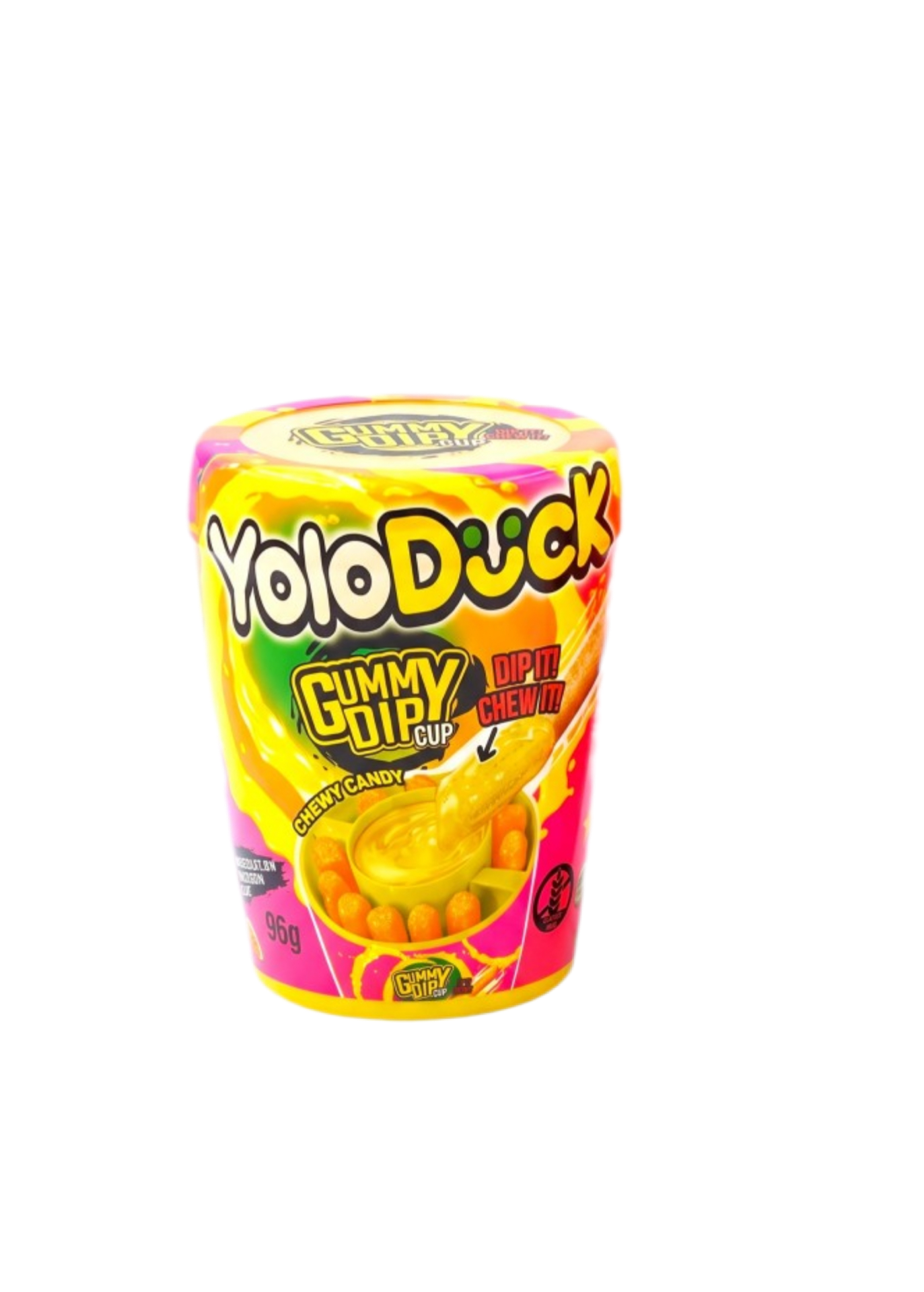 Yoloduck Gummy Dip Cup – Palitos de Gominola con Gel Ácido 96 g - LA TIENDA DE CHUCHES