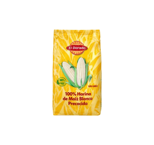 Harina de Maíz Blanco precocida El Dorado 1kg