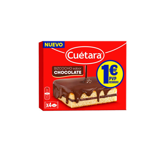 Bizcocho de Chocolate Cuétara - Tierno, Esponjoso y Tradicional - LA TIENDA DE CHUCHES