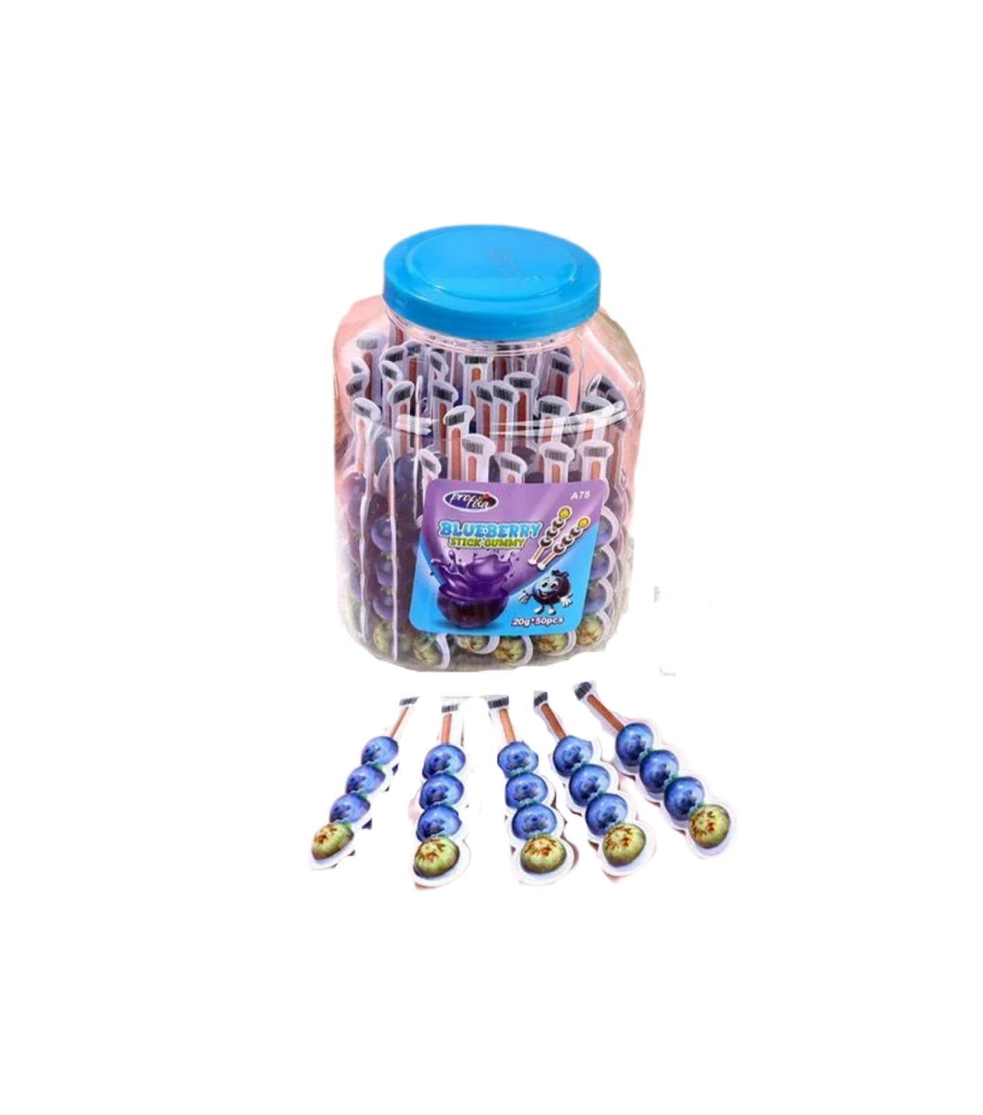 Brocheta Arándanos Unidad – Gominolas Azules en Brocheta - LA TIENDA DE CHUCHES