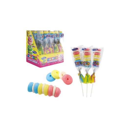 🍡 Brocheta de Macarons de Gominola: El Capricho más Chic - LA TIENDA DE CHUCHES