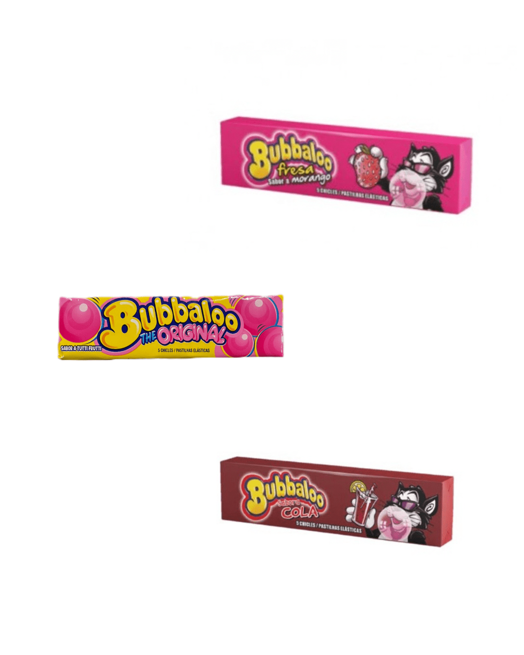 Chicle Bubbaloo Stick - Elige tu sabor: Fresa, Cola o Tutti Frutti - LA TIENDA DE CHUCHES