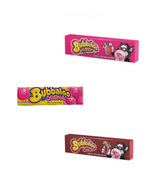 Chicle Bubbaloo Stick - Elige tu sabor: Fresa, Cola o Tutti Frutti - LA TIENDA DE CHUCHES