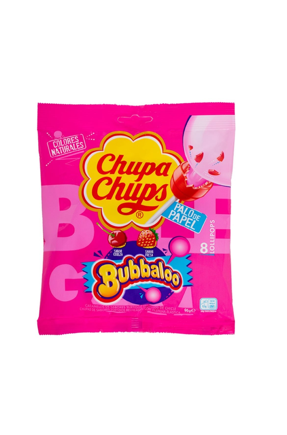 Chupa Chups Rellenos de Bubbaloo – Bolsa 8 Unidades - LA TIENDA DE CHUCHES