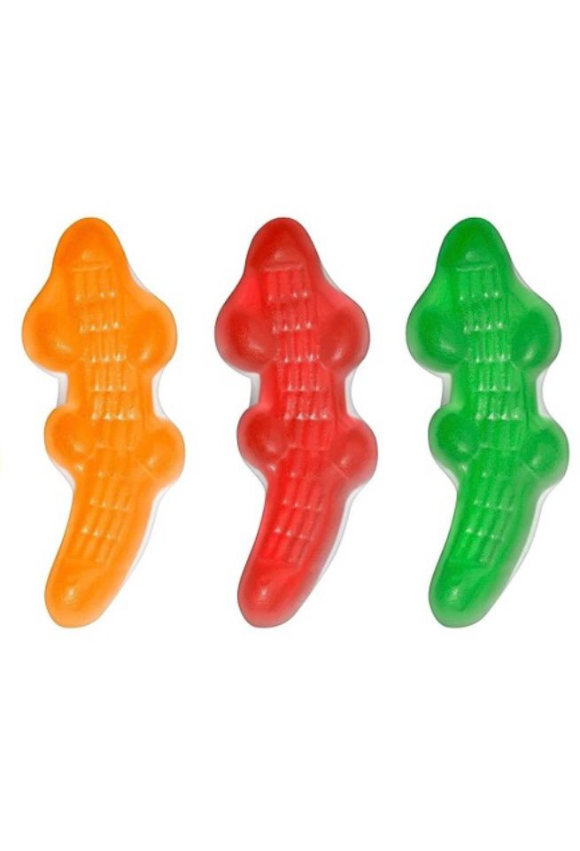 Cocodrilos Haribo 100g - Los Auténticos de Goma Brillo y Foam - LA TIENDA DE CHUCHES