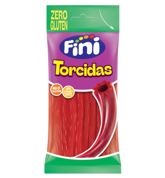Fini Torcidas Zero Gluten 75g – Regaliz de Fresa Sin Gluten