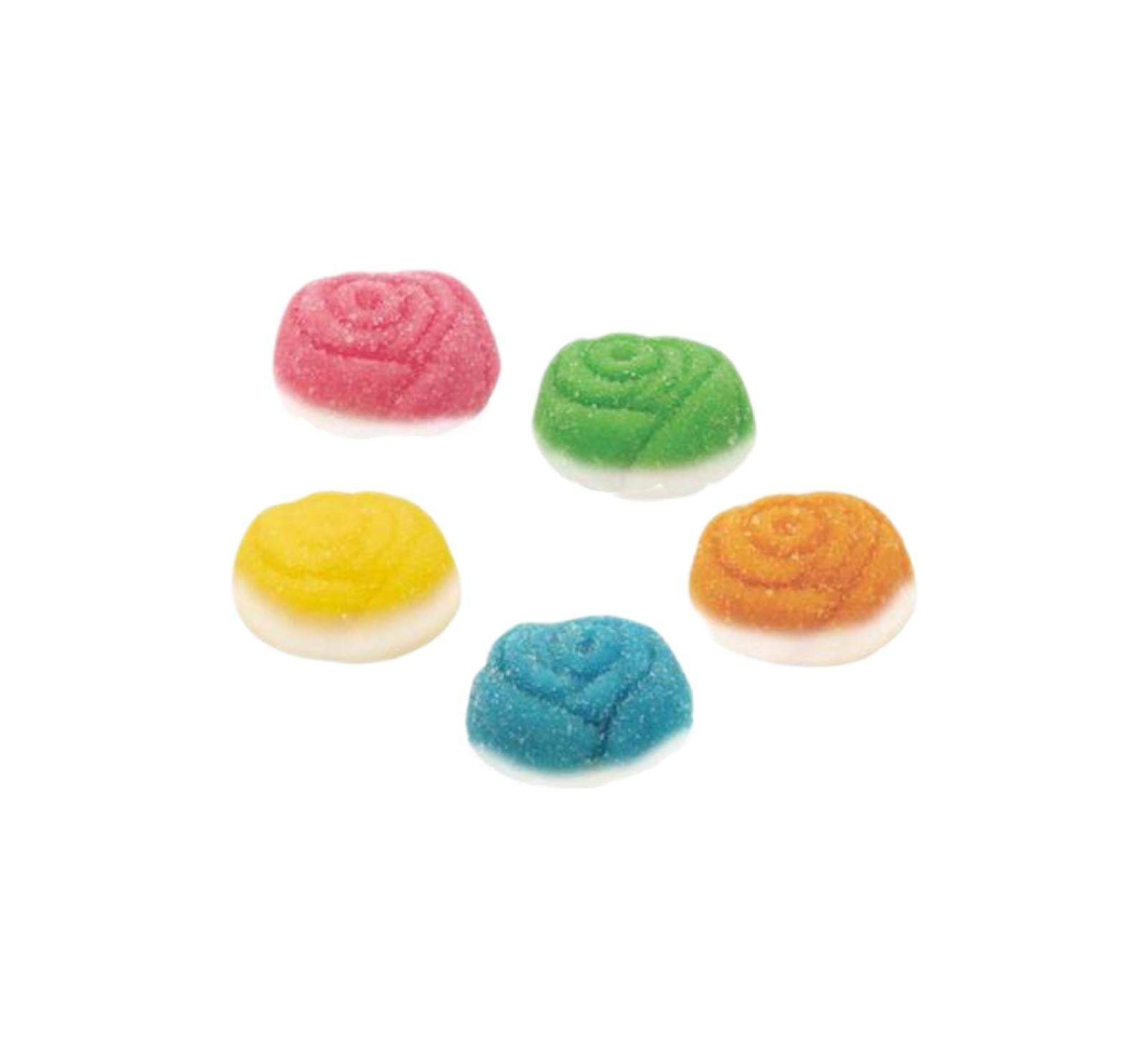 Flower Power Sin Gluten 100gr - Flores con Azúcar Multicolores - Gominolas Tiernas - LA TIENDA DE CHUCHES