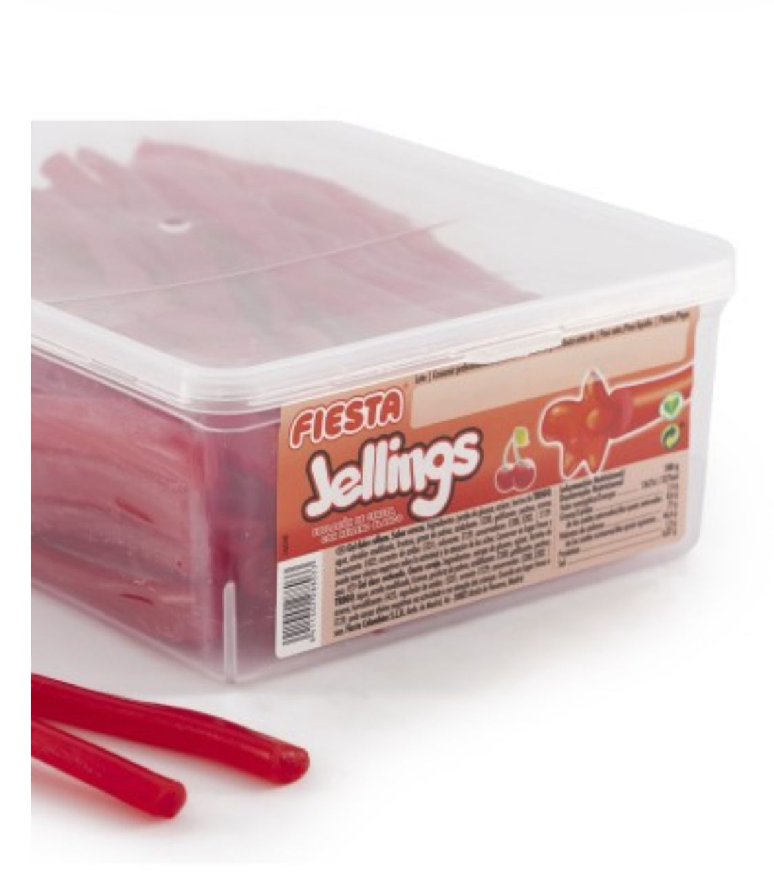 Jelling Cereza Fiesta (Unidad) - Regaliz Relleno de Gelatina - LA TIENDA DE CHUCHES