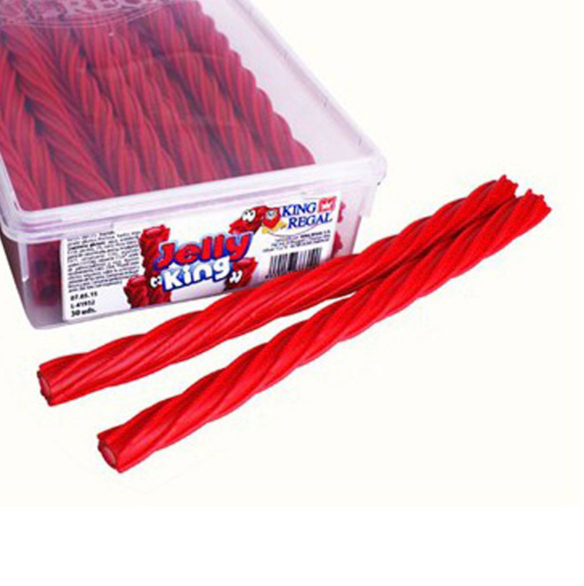 Jelly King Regaliz Fresa (Unidad) - King Regal Relleno de Gelatina - LA TIENDA DE CHUCHES