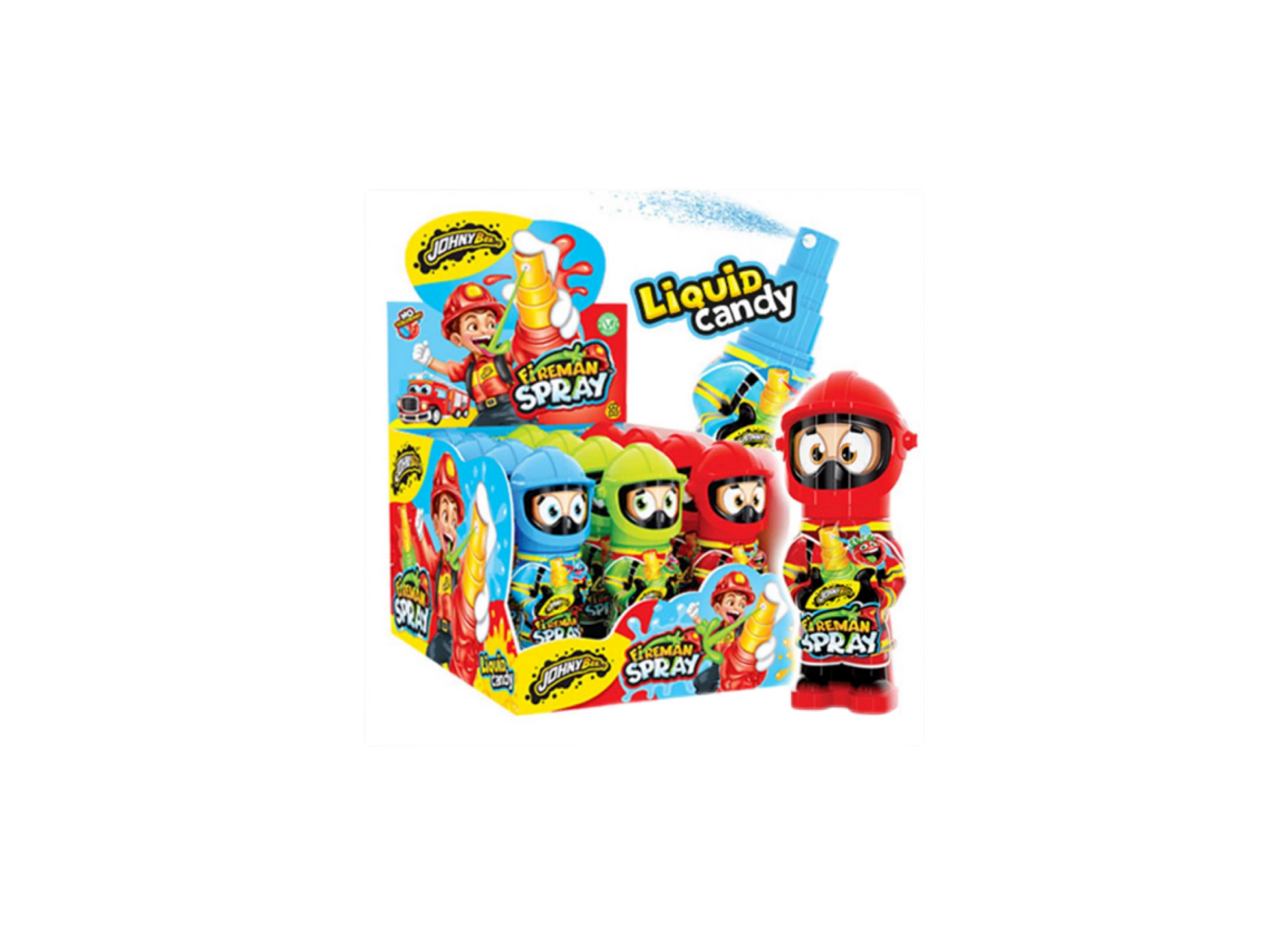 Johny Bee Fireman Spray – Liquid Candy 3 Sabores 40 ml - LA TIENDA DE CHUCHES