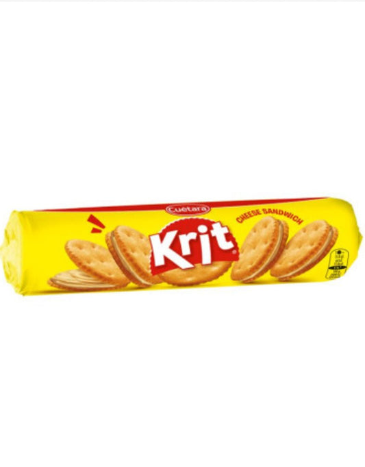 Galletas Krit Cheese Sándwich (125g) - Crujientes y Rellenas de Queso - LA TIENDA DE CHUCHES