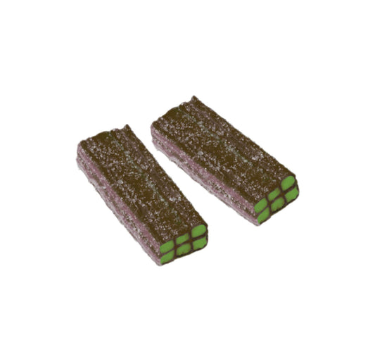 Ladrillos de Cola Rellenos 100g - Regaliz con Cobertura de Azúcar - LA TIENDA DE CHUCHES