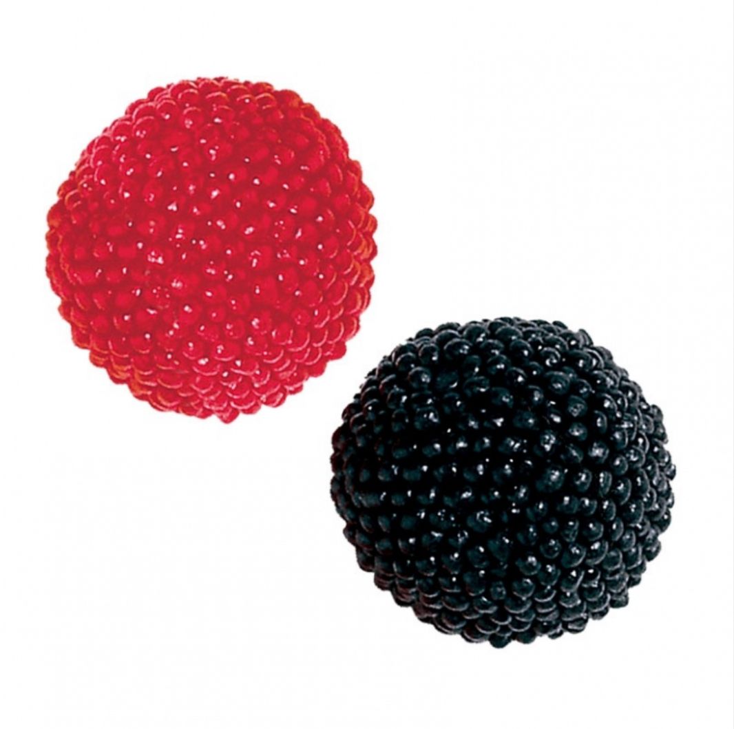 Moras Zarza Negras y Rojas 100g - Gominolas Grageadas Crujientes - LA TIENDA DE CHUCHES