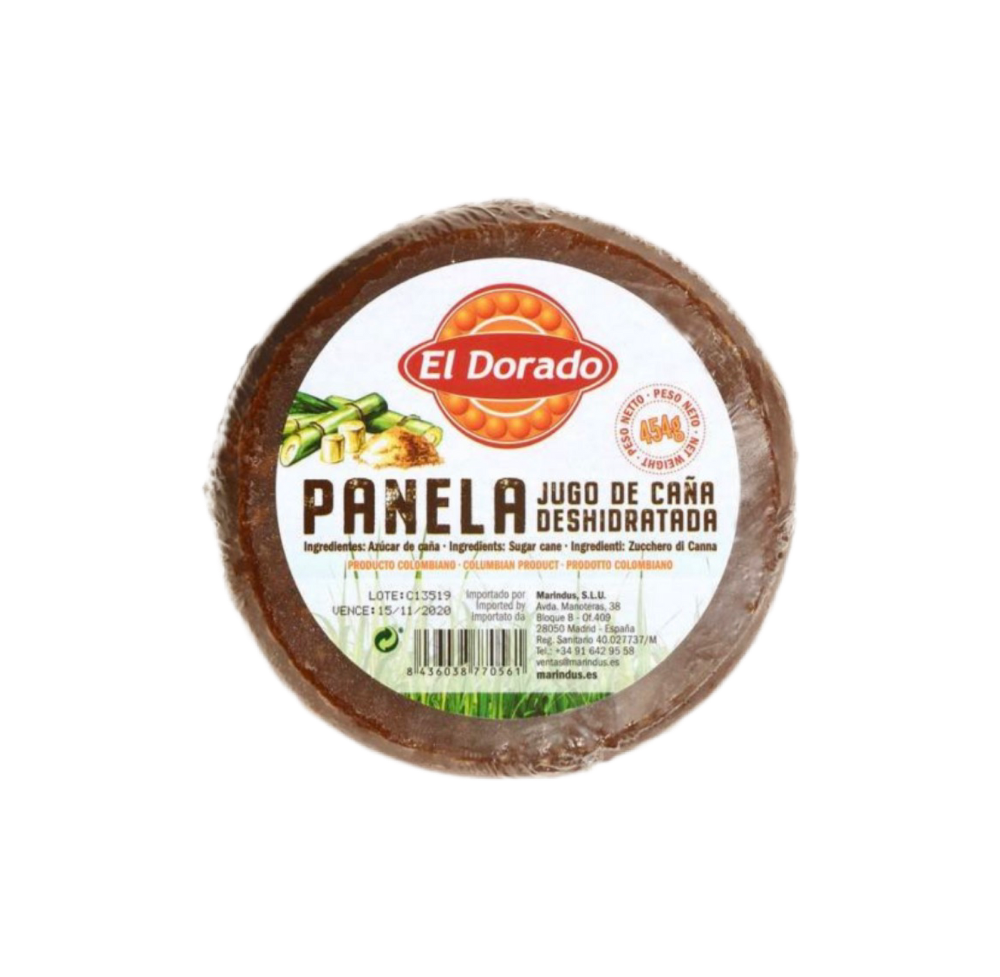 Panela Entera El Dorado 454gr