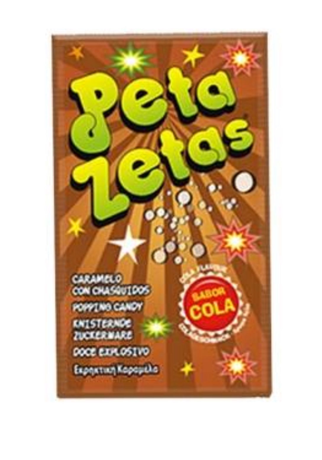 Peta Zetas Cola — Caramelo Explosivo Sabor Cola Unidad - LA TIENDA DE CHUCHES