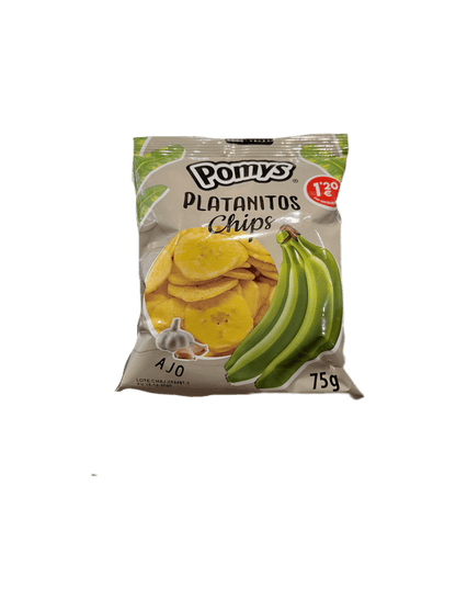 Platanitos Pomys 75g - Snacks de Plátano Crujiente (Sal, Dulce, Picante y Ajo) - LA TIENDA DE CHUCHES