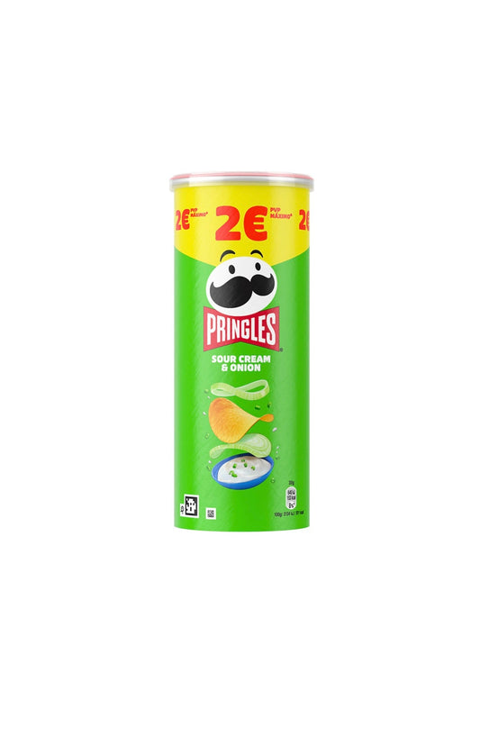 Pringles Sour Cream & Onion 125 g – Patatas Fritas en Tubo