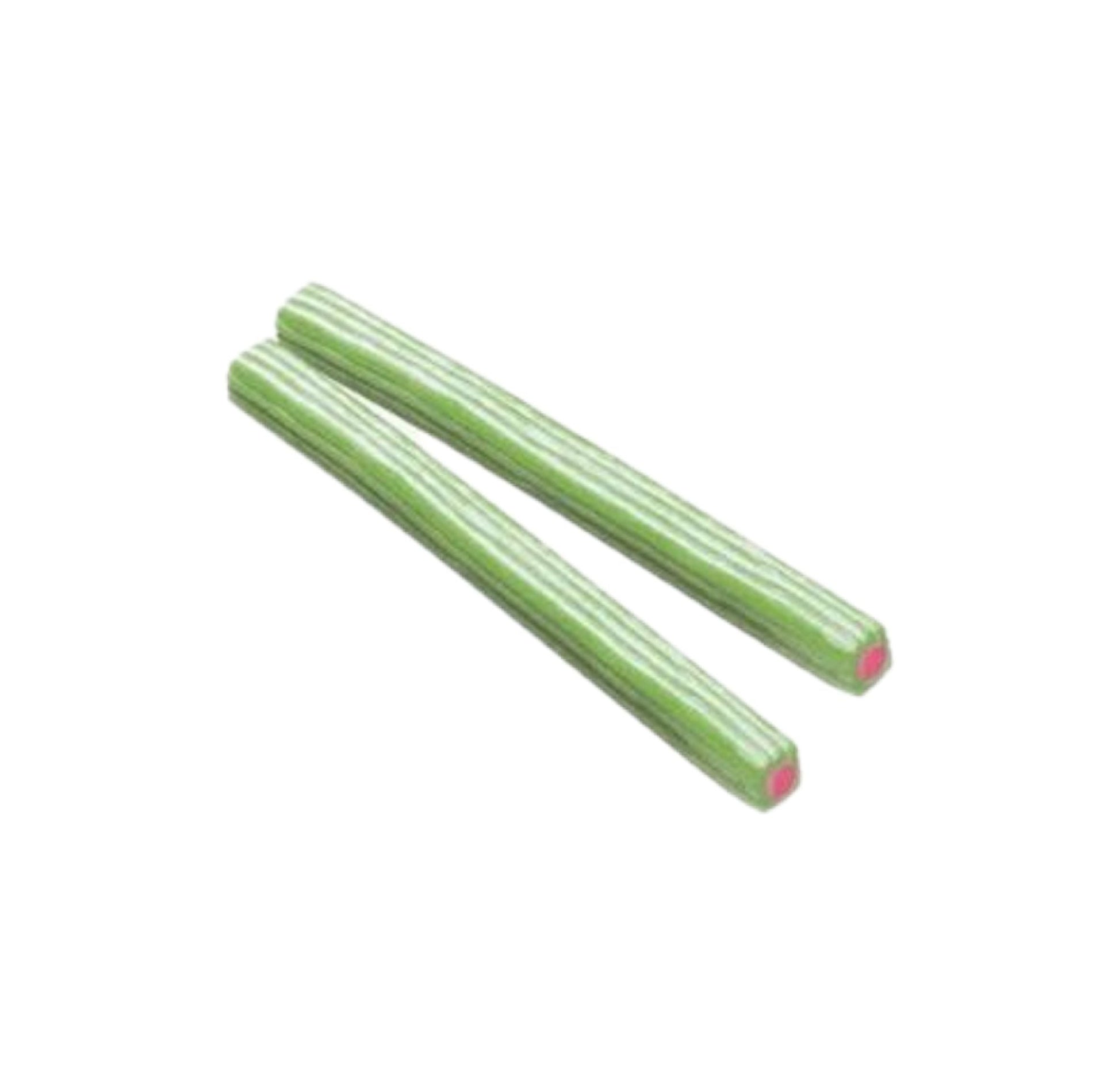 Rayadito Sandía (Unidad) - Regaliz Verde con Relleno Rosado - LA TIENDA DE CHUCHES