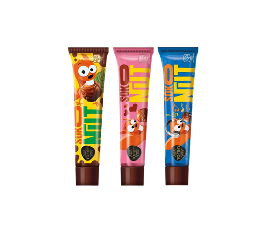 Soko Nut Chocolate & Avellanas 35g - ¡Tu dosis de placer en un tubo! - LA TIENDA DE CHUCHES