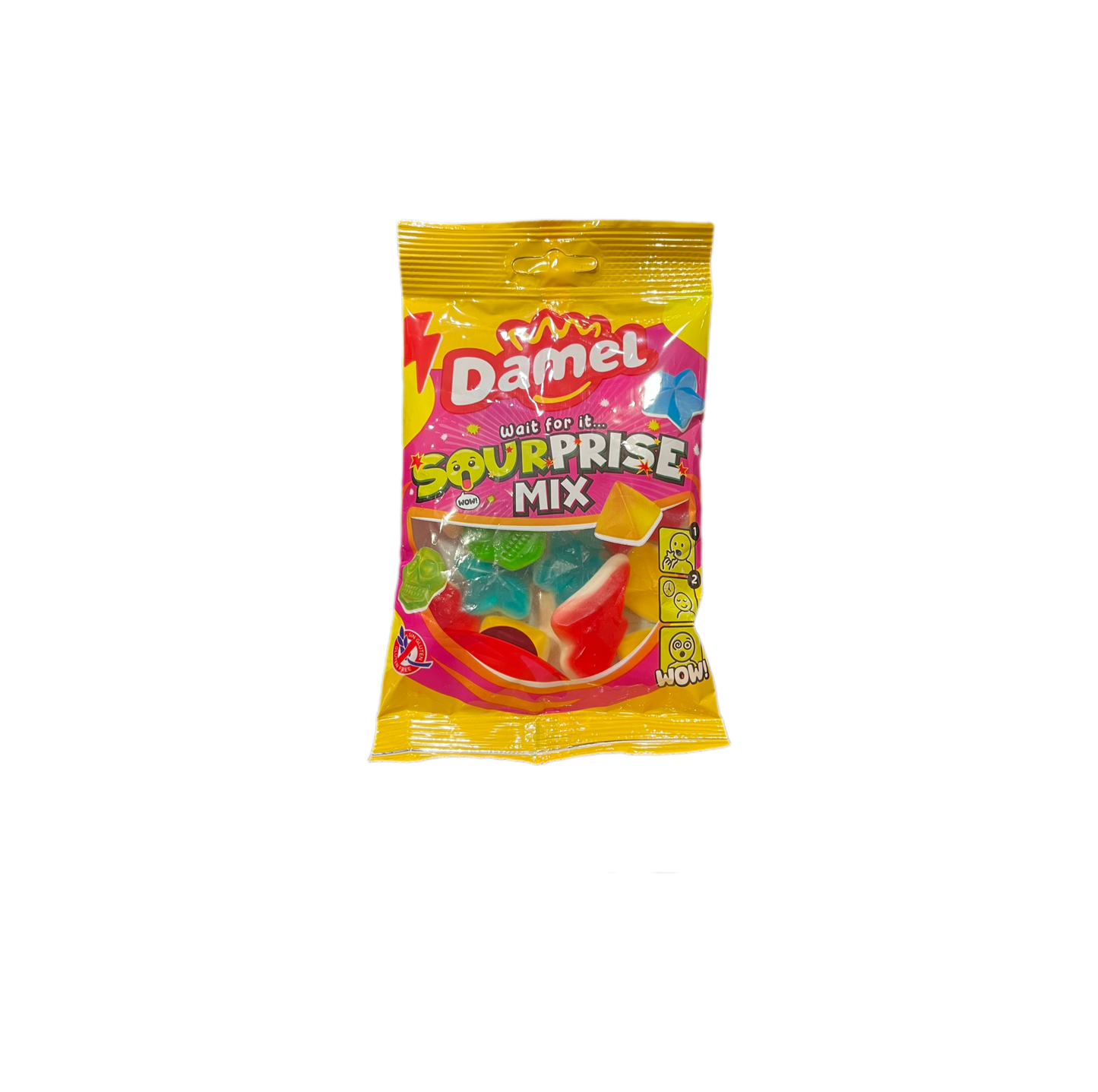 Sourprise Mix Damel – Chuches Ácidas de Brillo Sin Gluten 80 g - LA TIENDA DE CHUCHES