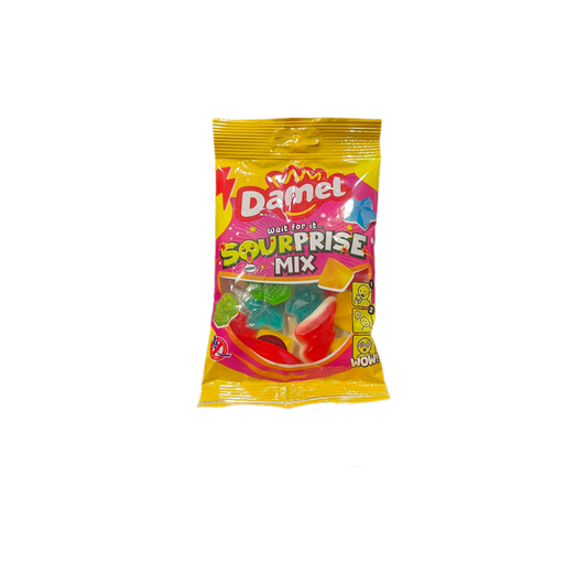 Sourprise Mix Damel – Chuches Ácidas de Brillo Sin Gluten 80 g - LA TIENDA DE CHUCHES