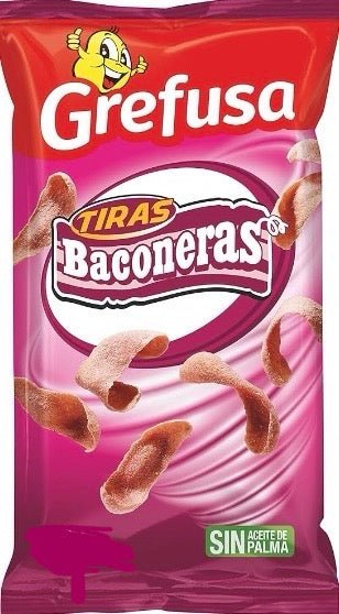 Tiras Baconeras Grefusa 120g – El Snack con Sabor Ahumado - LA TIENDA DE CHUCHES