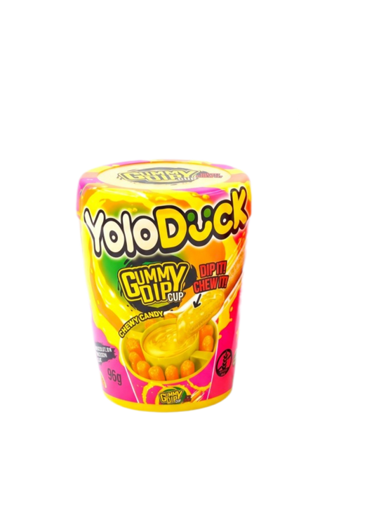 Yoloduck Gummy Dip Cup – Palitos de Gominola con Gel Ácido 96 g - LA TIENDA DE CHUCHES