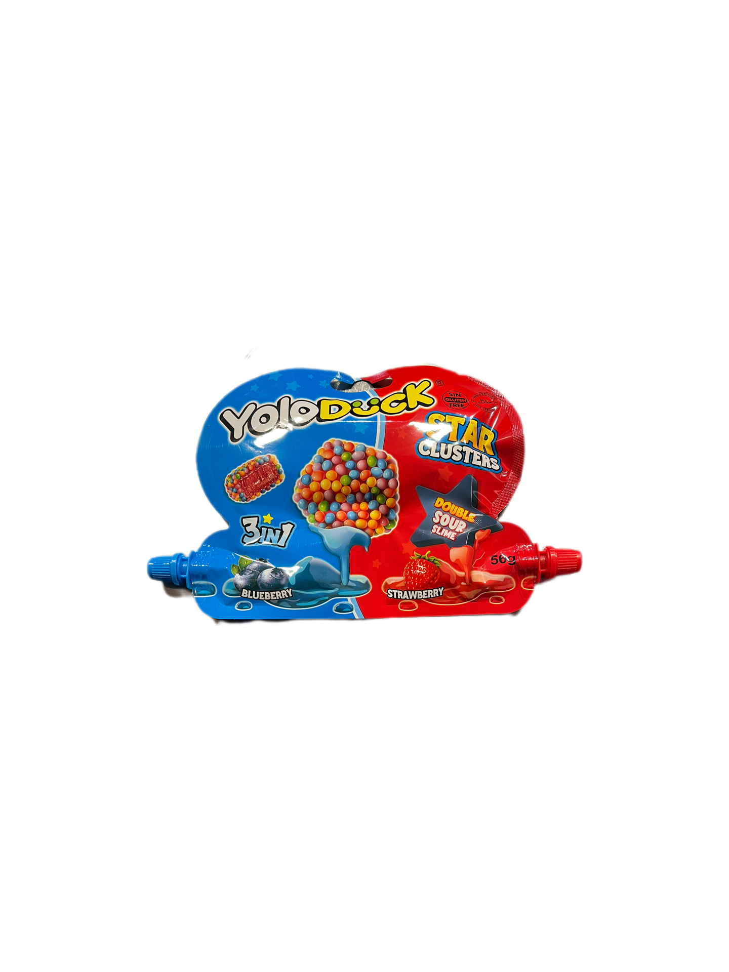 Yoloduck Star Clusters – Estrellas de Gominola Ácidas con 2 Salsas - LA TIENDA DE CHUCHES
